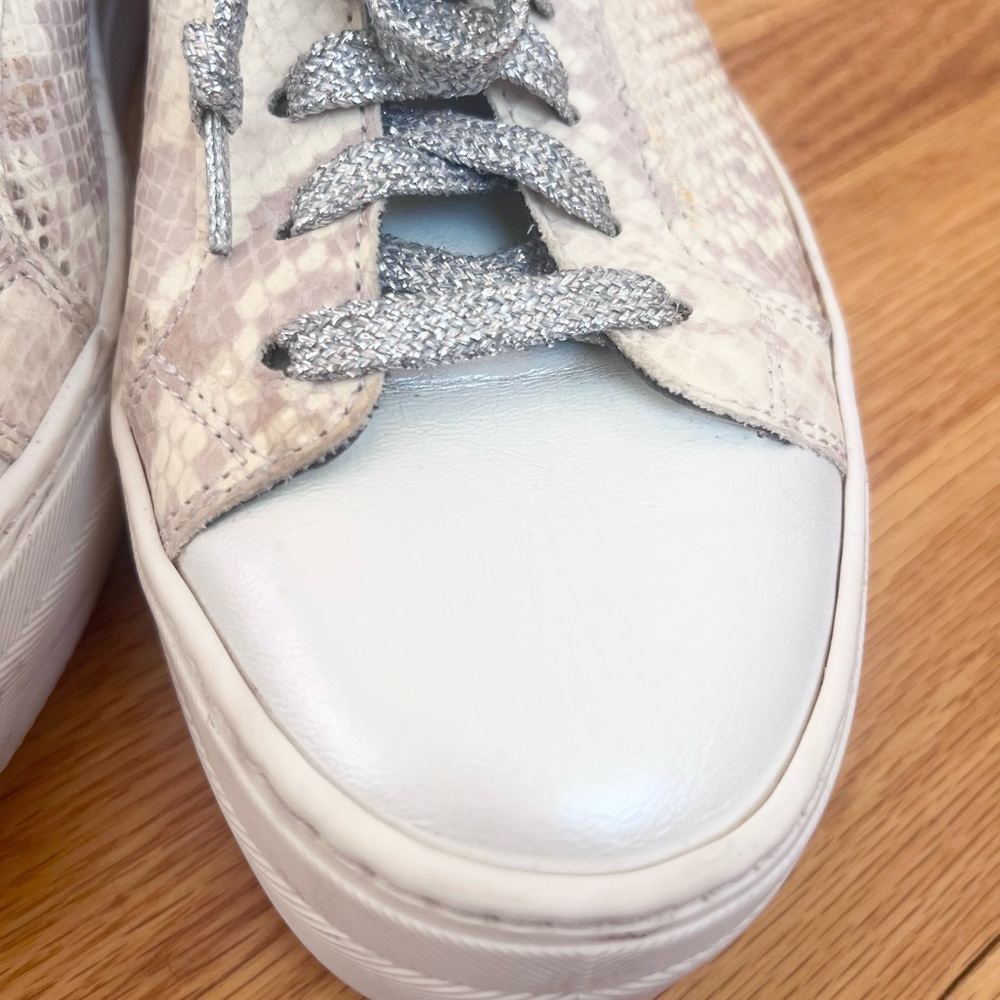P448 Thea Platform Sneaker Python Purple Glitter … - image 8
